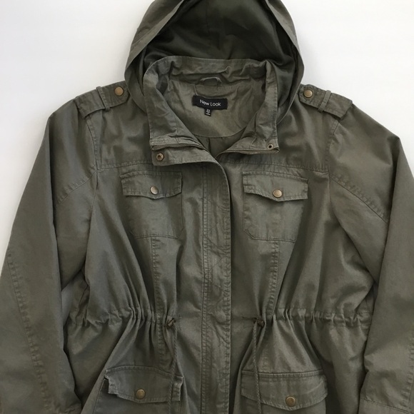 New Look Utility Jacket Cargo Army Green Size 2X - Picture 4 of 10